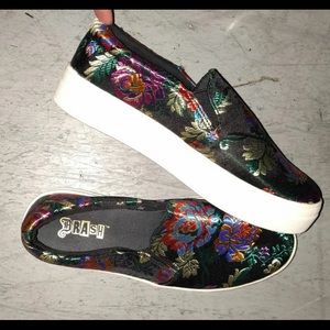 Brash floral shoes